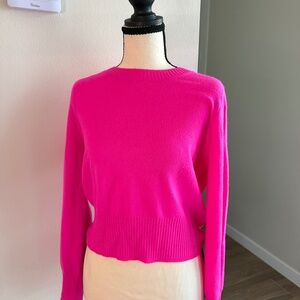 JCREW Cashmere cropped fit crewneck sweater